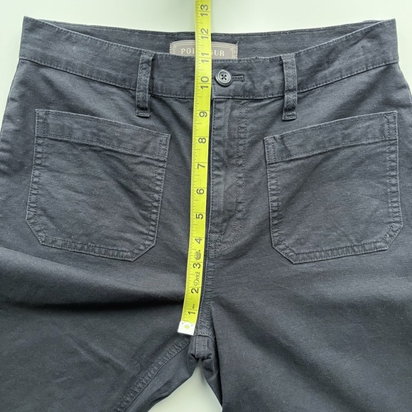 J.Crew Point Sur Wide Leg Crop Pants Black Womens 28 Petite - Picture 11 of 14